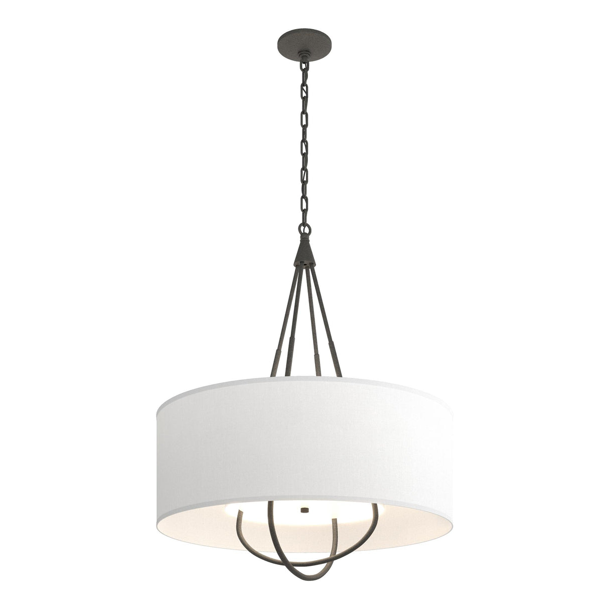 Hubbardton Forge 2019 Natural Iron Natural Iron Natural Anna Shade (SF) Loop Pendant