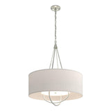 Hubbardton Forge 2019 Sterling Vintage Platinum Flax Shade (SE) Loop Pendant
