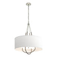 Hubbardton Forge 2019 Sterling Bronze Natural Anna Shade (SF) Loop Pendant