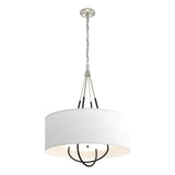 Hubbardton Forge 2019 Sterling Black Natural Anna Shade (SF) Loop Pendant