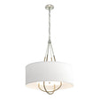 Hubbardton Forge 2019 Sterling Soft Gold Natural Anna Shade (SF) Loop Pendant