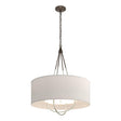 Hubbardton Forge 2019 Bronze Sterling Flax Shade (SE) Loop Pendant