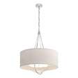 Hubbardton Forge 2019 Vintage Platinum Sterling Flax Shade (SE) Loop Pendant