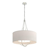 Hubbardton Forge 2019 Vintage Platinum Sterling Flax Shade (SE) Loop Pendant