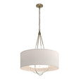 Hubbardton Forge 2019 Soft Gold Sterling Flax Shade (SE) Loop Pendant