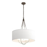 Hubbardton Forge 2019 Bronze Sterling Natural Anna Shade (SF) Loop Pendant