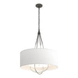 Hubbardton Forge 2019 Natural Iron Sterling Natural Anna Shade (SF) Loop Pendant