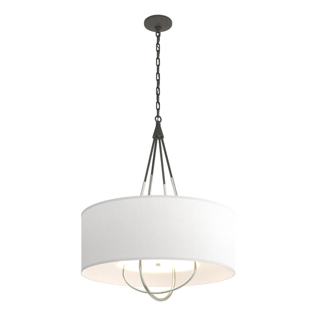Hubbardton Forge 2019 Natural Iron Sterling Natural Anna Shade (SF) Loop Pendant