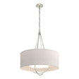 Hubbardton Forge 2019 Sterling Sterling Flax Shade (SE) Loop Pendant