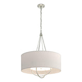Hubbardton Forge 2019 Sterling Sterling Flax Shade (SE) Loop Pendant