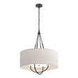 Hubbardton Forge 2019 Oil Rubbed Bronze Black Flax Shade (SE) Loop Pendant