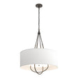 Hubbardton Forge 2019 Oil Rubbed Bronze Bronze Natural Anna Shade (SF) Loop Pendant