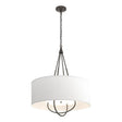 Hubbardton Forge 2019 Oil Rubbed Bronze Natural Iron Natural Anna Shade (SF) Loop Pendant