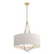 Hubbardton Forge 2019 Modern Brass Soft Gold Flax Shade (SE) Loop Pendant