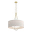 Hubbardton Forge 2019 Modern Brass Sterling Flax Shade (SE) Loop Pendant