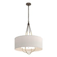 Hubbardton Forge 2019 Bronze Modern Brass Flax Shade (SE) Loop Pendant