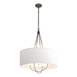 Hubbardton Forge 2019 Bronze Modern Brass Natural Anna Shade (SF) Loop Pendant