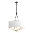 Hubbardton Forge 2019 Natural Iron Modern Brass Natural Anna Shade (SF) Loop Pendant