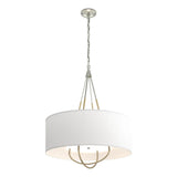 Hubbardton Forge 2019 Sterling Modern Brass Natural Anna Shade (SF) Loop Pendant