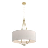 Hubbardton Forge 2019 Modern Brass Modern Brass Flax Shade (SE) Loop Pendant