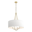 Hubbardton Forge 2019 Modern Brass Modern Brass Natural Anna Shade (SF) Loop Pendant