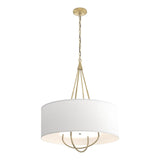 Hubbardton Forge 2019 Modern Brass Modern Brass Natural Anna Shade (SF) Loop Pendant