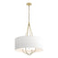 Hubbardton Forge 2019 Modern Brass Modern Brass Natural Anna Shade (SF) Loop Pendant