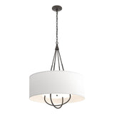 Hubbardton Forge 2019 Oil Rubbed Bronze Oil Rubbed Bronze Natural Anna Shade (SF) Loop Pendant