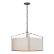 Hubbardton Forge 2019 Bronze Flax Shade (SE) Bow Pendant