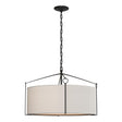 Hubbardton Forge 2019 Black Flax Shade (SE) Bow Pendant