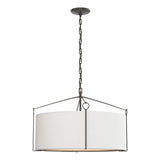 Hubbardton Forge 2019 Dark Smoke Natural Anna Shade (SF) Bow Pendant