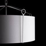 Hubbardton Forge 2019 Vintage Platinum Natural Anna Shade (SF) Bow Pendant