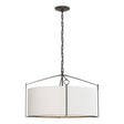 Hubbardton Forge 2019 Oil Rubbed Bronze Natural Anna Shade (SF) Bow Pendant