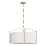 Hubbardton Forge 2019 Modern Brass Natural Anna Shade (SF) Bow Pendant