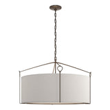 Hubbardton Forge 2019 Bronze Flax Shade (SE) Bow Large Pendant