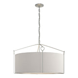 Hubbardton Forge 2019 Vintage Platinum Flax Shade (SE) Bow Large Pendant