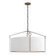 Hubbardton Forge 2019 Bronze Natural Anna Shade (SF) Bow Large Pendant