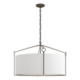 Hubbardton Forge 2019 Natural Iron Natural Anna Shade (SF) Bow Large Pendant