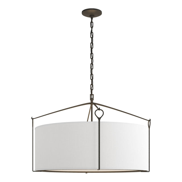 Hubbardton Forge 2019 Natural Iron Natural Anna Shade (SF) Bow Large Pendant