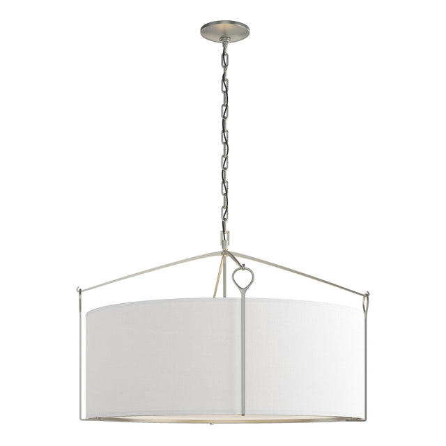 Hubbardton Forge 2019 Vintage Platinum Natural Anna Shade (SF) Bow Large Pendant