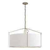Hubbardton Forge 2019 Soft Gold Natural Anna Shade (SF) Bow Large Pendant