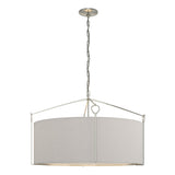 Hubbardton Forge 2019 Sterling Flax Shade (SE) Bow Large Pendant