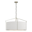 Hubbardton Forge 2019 Sterling Natural Anna Shade (SF) Bow Large Pendant