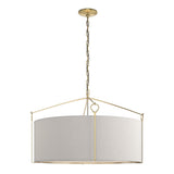 Hubbardton Forge 2019 Modern Brass Flax Shade (SE) Bow Large Pendant