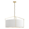 Hubbardton Forge 2019 Modern Brass Natural Anna Shade (SF) Bow Large Pendant