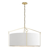 Hubbardton Forge 2019 Modern Brass Natural Anna Shade (SF) Bow Large Pendant