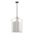 Hubbardton Forge 2019 Bronze Flax Shade (SE) Bow Tall Pendant