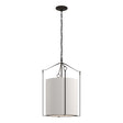 Hubbardton Forge 2019 Black Flax Shade (SE) Bow Tall Pendant