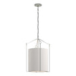 Hubbardton Forge 2019 Vintage Platinum Flax Shade (SE) Bow Tall Pendant