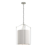 Hubbardton Forge 2019 Vintage Platinum Flax Shade (SE) Bow Tall Pendant